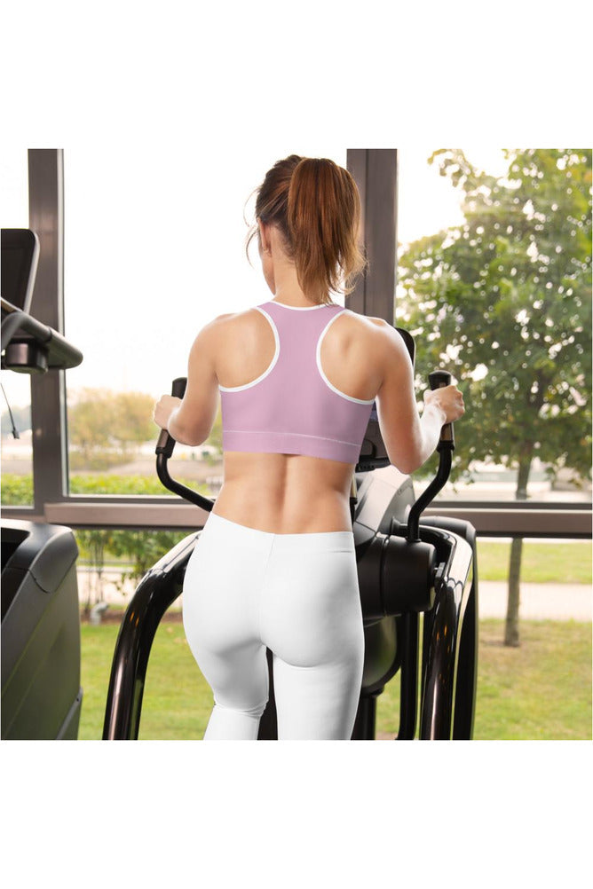 Pressed Rose Padded Sports Bra - Objet D'Art