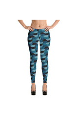 Leggings con cintas de camuflaje azul - Objet D'Art Online Retail Store