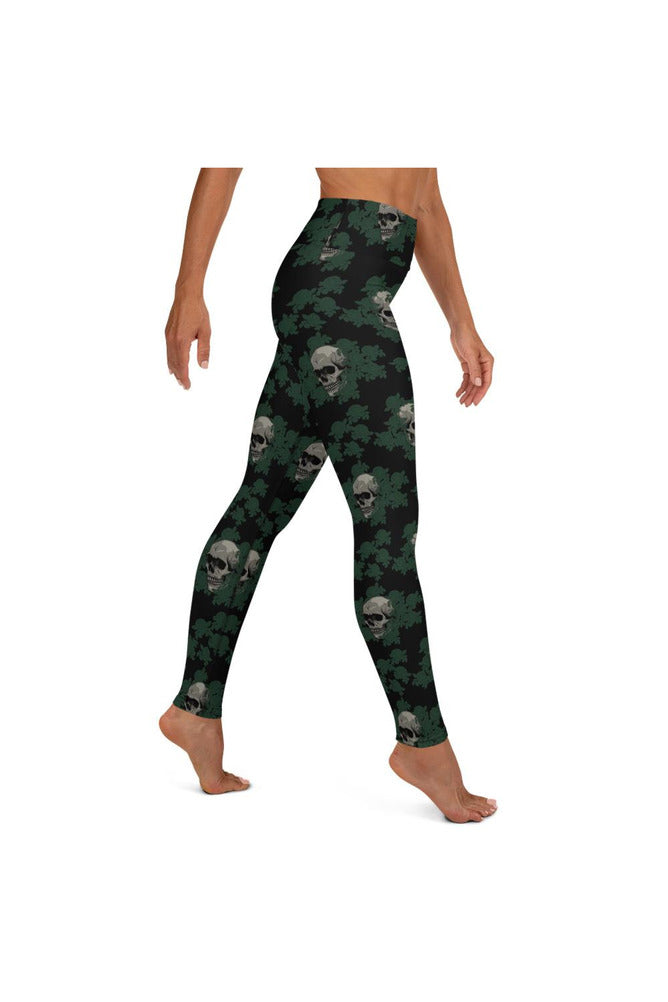 Skull & Roses Yoga Leggings - Objet D'Art
