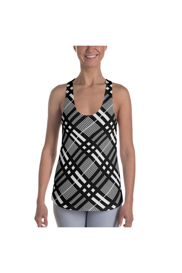 Plaid Planet Women's Racerback Tank - Objet D'Art