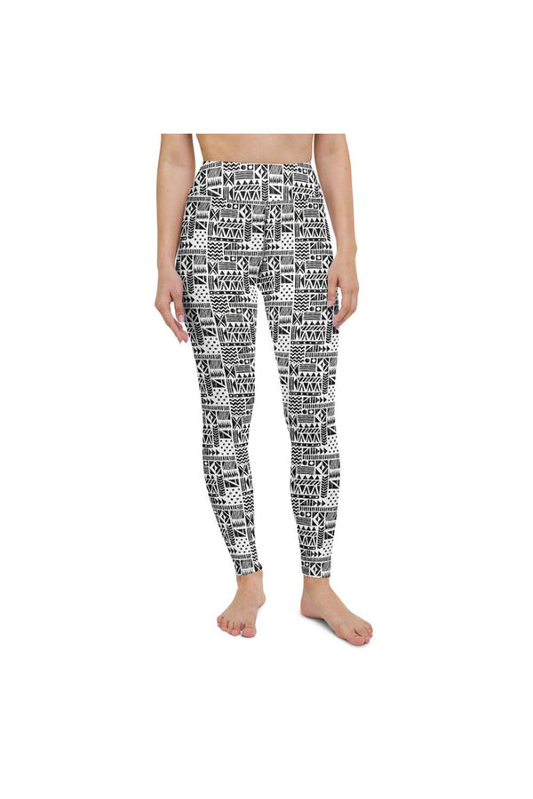 Aztec 2-Tone Yoga Leggings - Objet D'Art