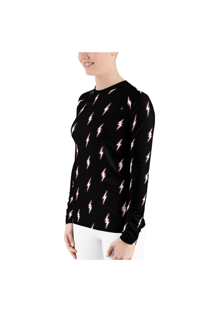 Lightning Bolt Women's Rash Guard - Objet D'Art