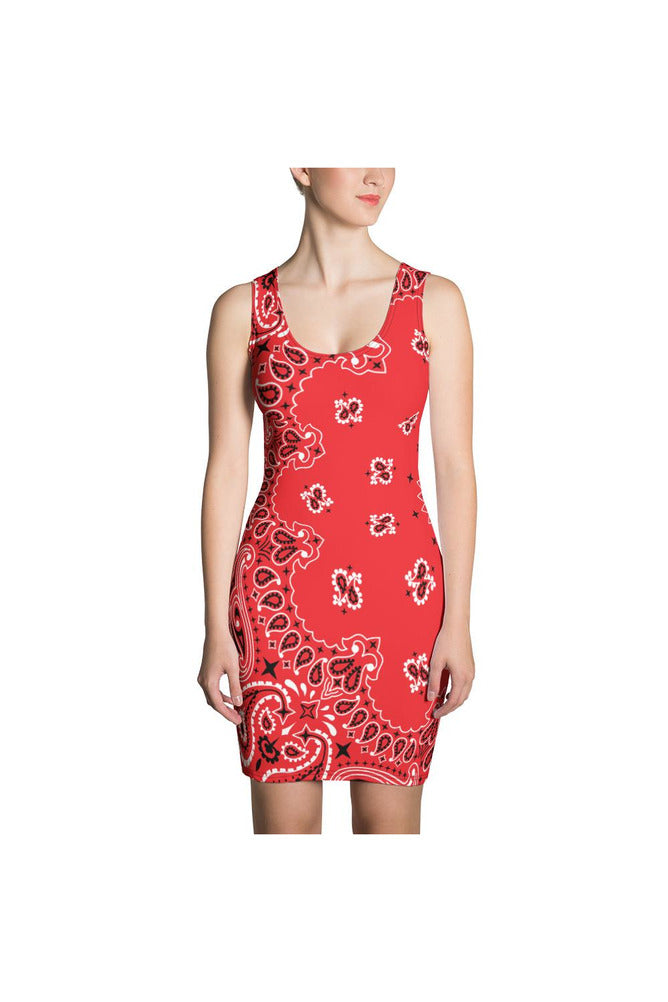 Red Bandanna Sublimation Cut & Sew Dress - Objet D'Art