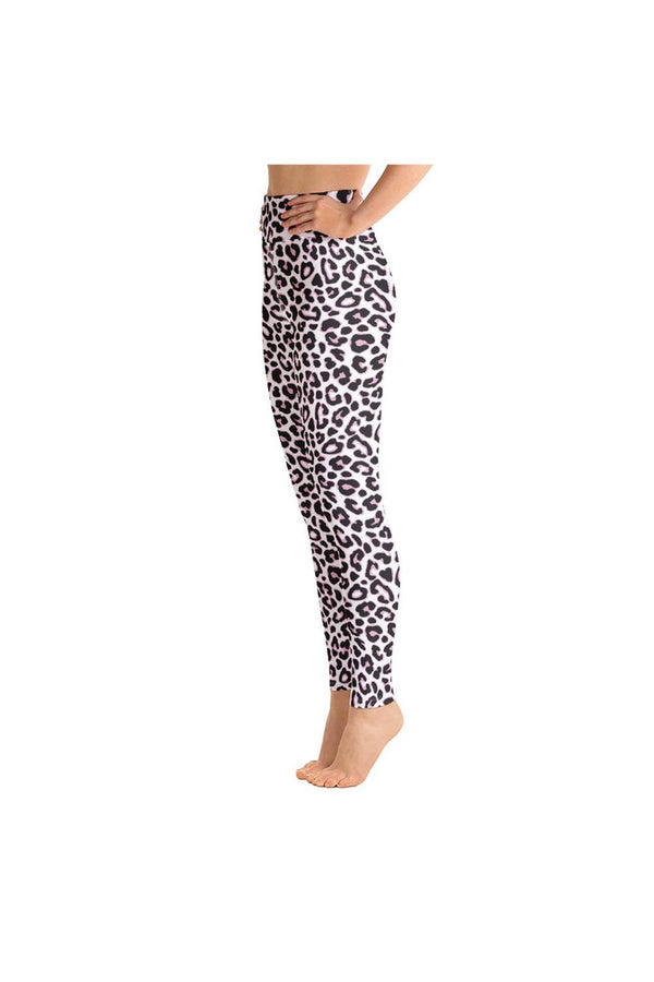 Pink Leopard Print Yoga Leggings - Objet D'Art