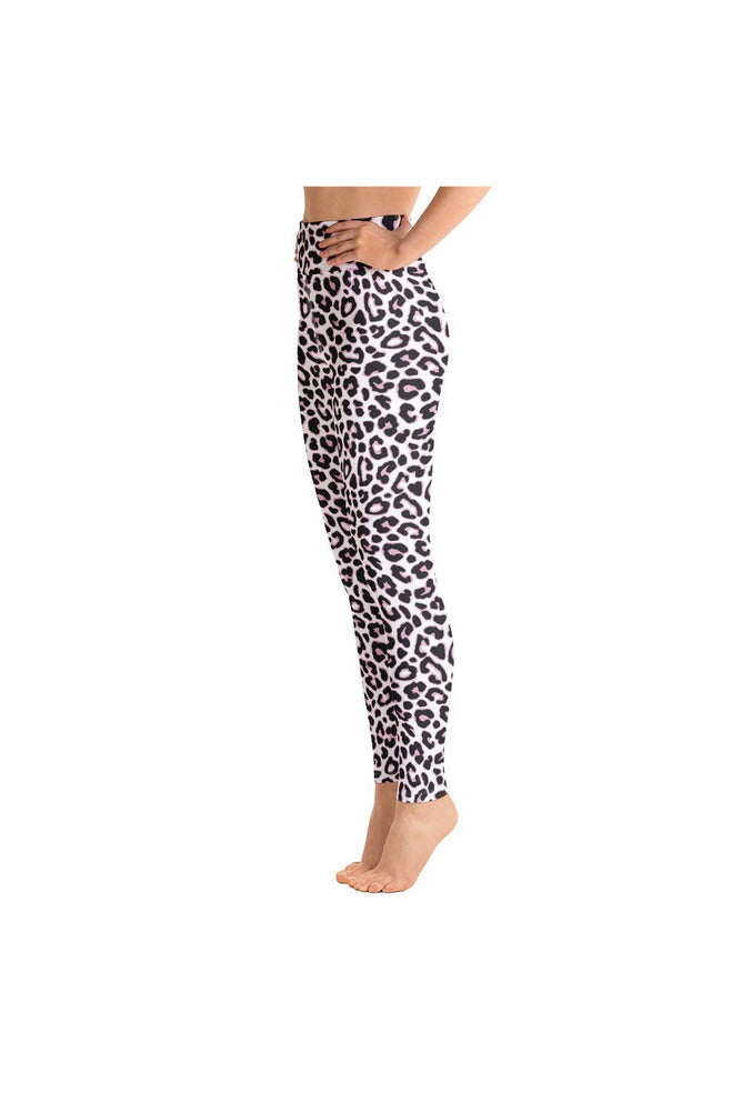 Pink Leopard Print Yoga Leggings - Objet D'Art