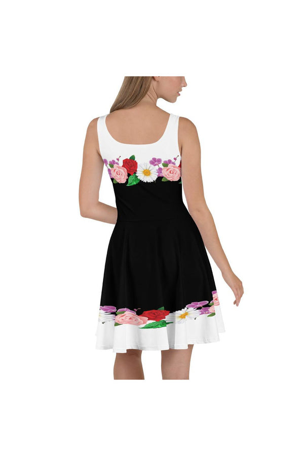 Floral Printed Skater Dress - Objet D'Art