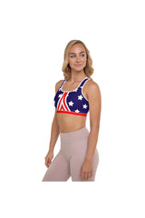 American Patriot Padded Sports Bra - Objet D'Art