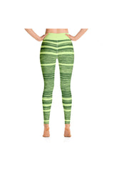 Shamrock Fibers and Stripes Yoga Leggings - Objet D'Art