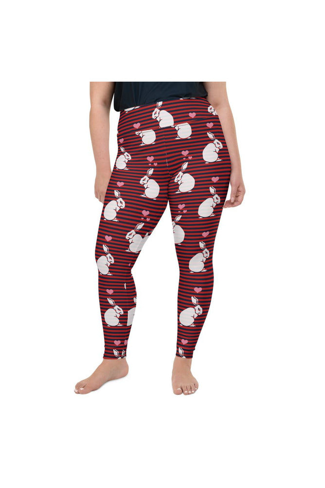 White Rabbit Plus Size Leggings - Objet D'Art