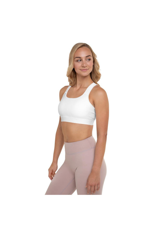 White Padded Sports Bra - Objet D'Art