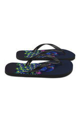 Peacock Flip-Flops - Objet D'Art