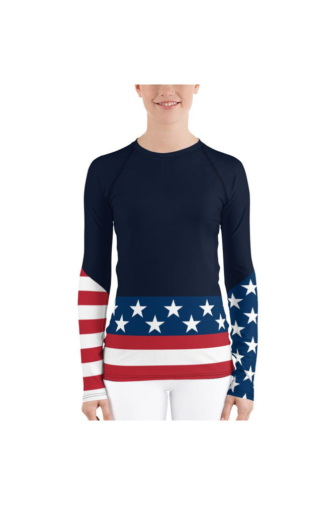 US Patriot Women's Rash Guard - Objet D'Art