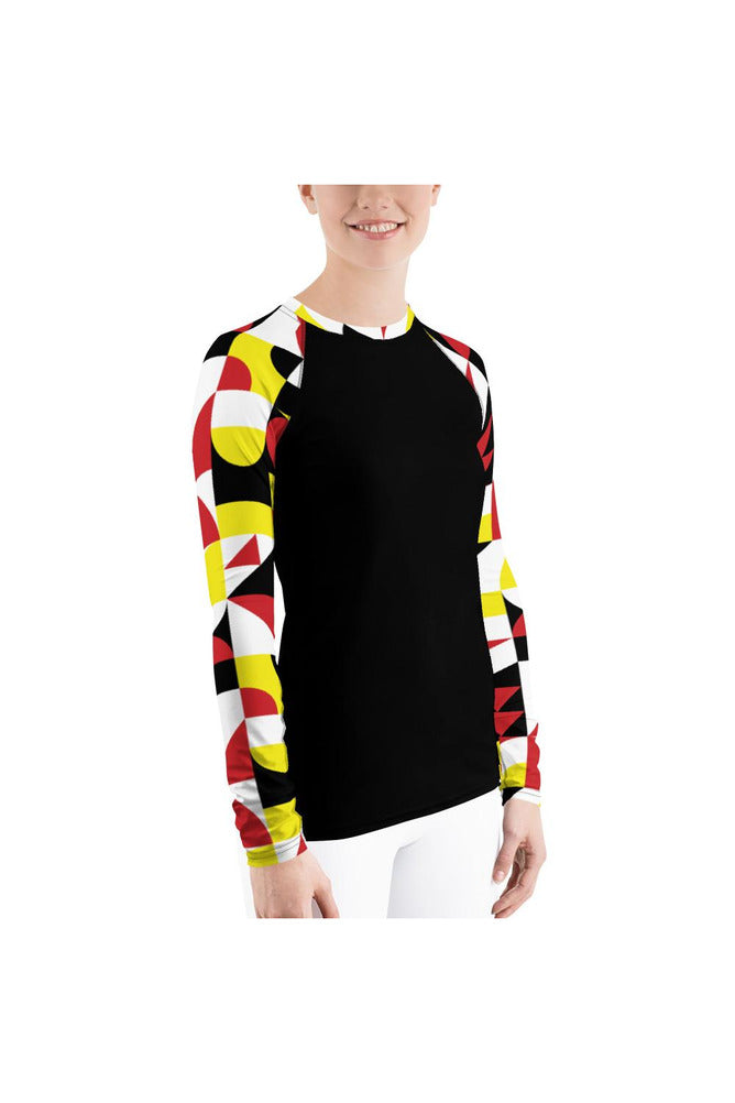 Abstract Women's Rash Guard - Objet D'Art