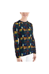 Let's Gogh Casual Women's Rash Guard - Objet D'Art