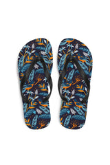 Turmeric-Chested Tropical Bird Flip-Flops - Objet D'Art