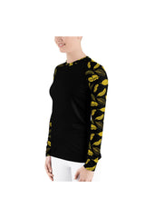 Feathered Women's Rash Guard - Objet D'Art