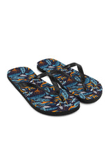 Turmeric-Chested Tropical Bird Flip-Flops - Objet D'Art