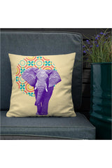 Cojín Elefante Morado Premium - Objet D'Art