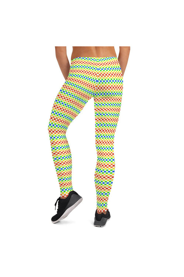 Rainbow Checkered Leggings - Objet D'Art
