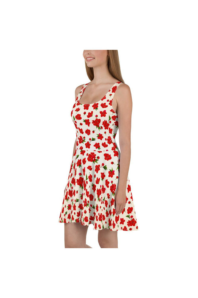 Wheat Cherry Skater Dress - Objet D'Art