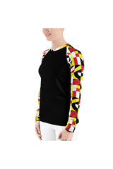 Geo Metro Women's Rash Guard - Objet D'Art