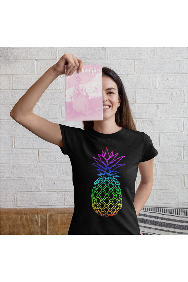 Pineapple Rainbow Short-Sleeve Unisex T-Shirt - Objet D'Art