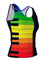 The Color of Music Fitted Tank Top - Objet D'Art