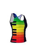 The Color of Music Fitted Tank Top - Objet D'Art