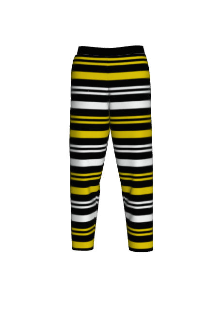 Black & Gold Striped Lounge Pants - Objet D'Art