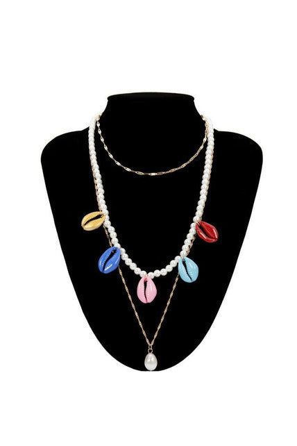 Multi Layered Pearl Choker Necklace - Objet D'Art
