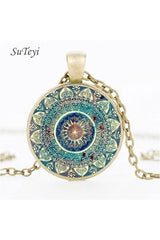 Henna Crystal Mandala Earrings - Objet D'Art