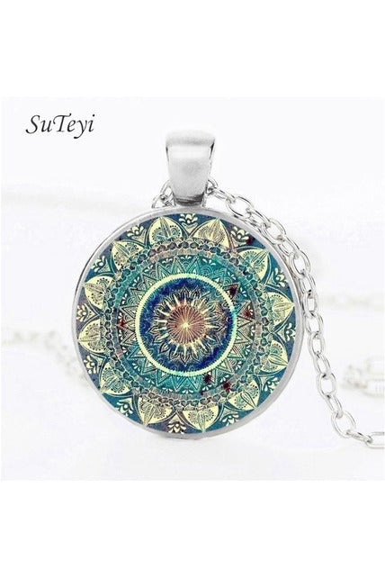 Henna Crystal Mandala Earrings - Objet D'Art