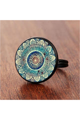 Henna Crystal Mandala Earrings - Objet D'Art