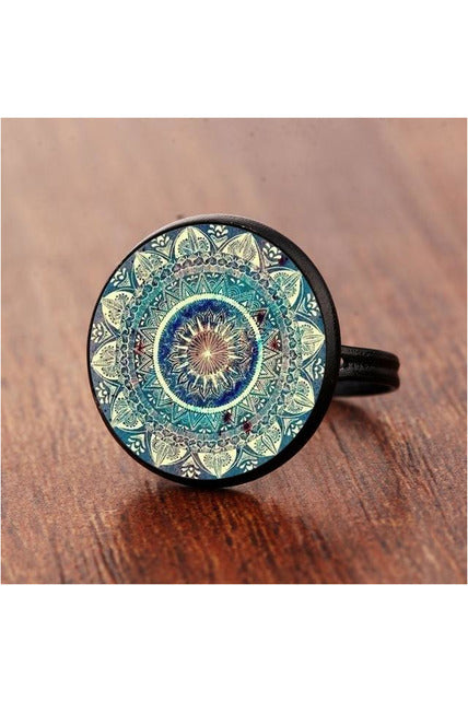 Henna Crystal Mandala Earrings - Objet D'Art