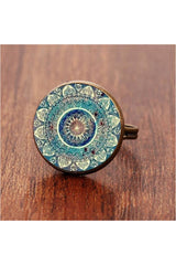 Henna Crystal Mandala Earrings - Objet D'Art