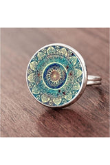 Henna Crystal Mandala Earrings - Objet D'Art