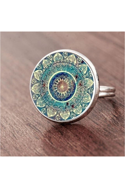 Henna Crystal Mandala Earrings - Objet D'Art