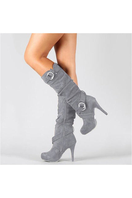 Mid-Calf Sexy Stiletto high heels boots - Objet D'Art