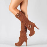 Mid-Calf Sexy Stiletto high heels boots - Objet D'Art