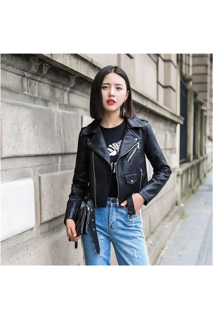 Soft Leather Biker Women Jacket - Objet D'Art