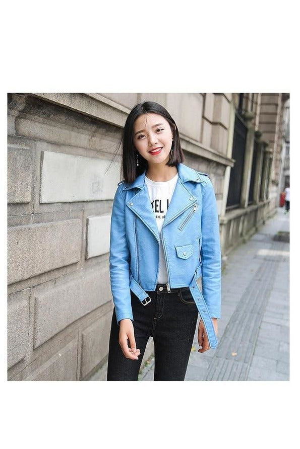 Soft Leather Biker Women Jacket - Objet D'Art