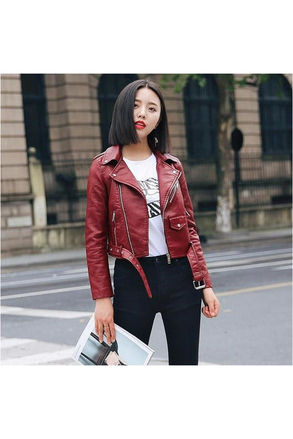Soft Leather Biker Women Jacket - Objet D'Art