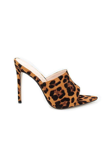 New brand design Sandals Candy Leopard Slippers Large Women Shoes Size 43 High Heel Sandals CECE MULE blue orange black yellow - Objet D'Art