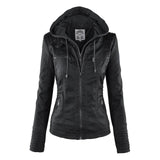 Faux Leather Motorcycle Jacket Women - Objet D'Art