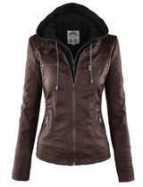 Faux Leather Motorcycle Jacket Women - Objet D'Art