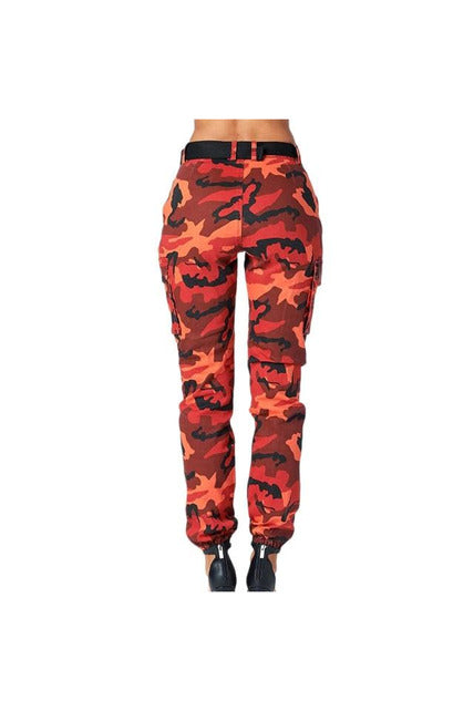 Women High Waist Sports Cargo Pants Outdoor Casual  Trousers Pants - Objet D'Art