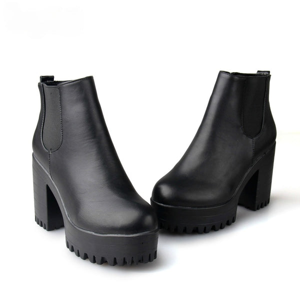 Square Heel Women Boots - Objet D'Art