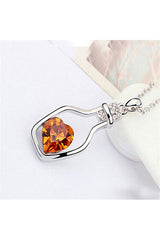 3-colors Heart Crystal Pendant Necklace - Objet D'Art Online Retail Store