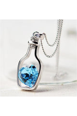 3-colors Heart Crystal Pendant Necklace - Objet D'Art Online Retail Store