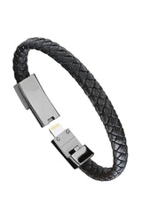 Tragbares Mini-Micro-USB-Armband-Ladegerät aus Leder für den Außenbereich – Objet D'Art